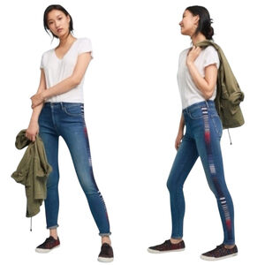 Levi's Anthropologie Made & Crafted 721 High Rise Skinny Jeans Womens 30/30 Blue